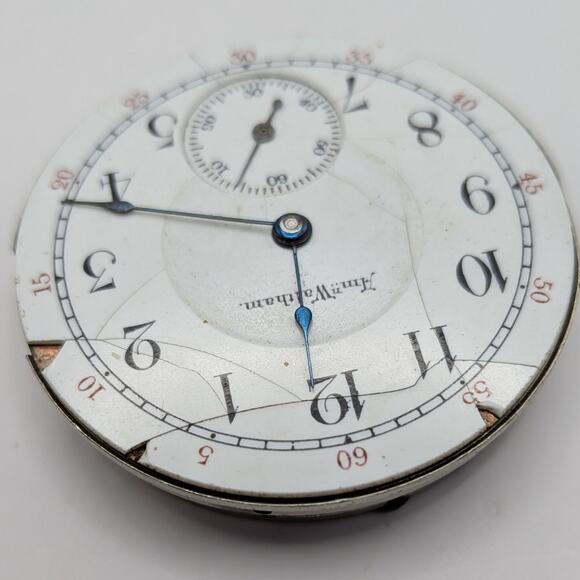 Antique 1899 American Waltham Pocket Watch Movement 6723511 Dial *Untested-AS IS - Picture 4 of 5